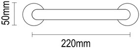 Λαβή Εξώθυρας Vio DP 04.PRO 1030  ΜΠΡΟΝΖΕ - 04.PRO1030.Τ8