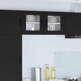 vidaXL Ραφιέρα τοίχου LUCCA 2 pcs Μαύρο 40 x 31 x 40 εκ.