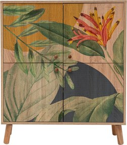 Ντουλάπι Sonoma / Πράσινο / Κίτρινο GONETI 95x36x111