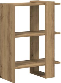 vidaXL Ράφι Βιβλίων 2 επιπέδων 52 x 25 x 71,5 εκ Επεξεργασμένο ξύλο