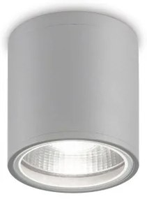 Σποτ Φωτιστικό Οροφής 1xGU10 Γκρι ΙΡ55 Gun 163642 Ideal Lux 163642