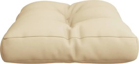 vidaXL Μαξιλάρι Παλέτας Μπεζ 60 x 40 x 12 εκ. Υφασμάτινο