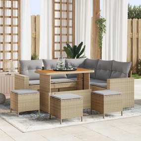 vidaXL Σετ Καναπέ Κήπου 10 τμχ. 7-Αριθμός καθισμάτων