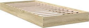 vidaXL Πλαίσιο Κρεβατιού Χωρ. Στρώμα Sonoma Δρυς 75x190εκ Επεξ. Ξύλο