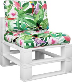 vidaXL Μαξιλάρια Παλέτας 2 τεμ. Πολύχρωμα Υφασμάτινα