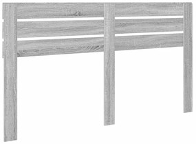 vidaXL Κεφαλάρι με κεφαλάρι Γκρίζο Σονομα 200 cm Επεξεργασμένο ξύλο