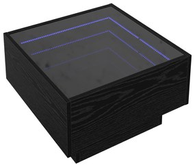 vidaXL Τραπεζάκι σαλονιού Μαύρη δρυς 50 x 50 x 30 εκ