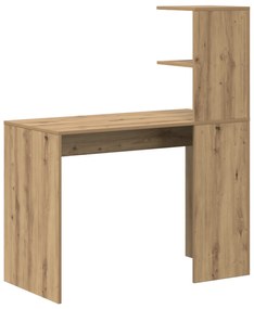 vidaXL Γραφείο Γραφής από Δρυ Δρυς MDF με φινίρισμα από δρυ Μεσαίο