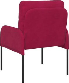 vidaXL Καναπέδες με μαξιλάρι 55cm Κόκκινο Κόντρα πλακέ