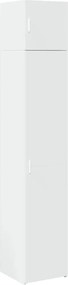 vidaXL Ντουλάπι Αποθήκευσης Στενό Λευκό 40x42,5x225 εκ. Επεξεργ. Ξύλο