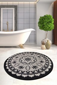 Bathmat Mandal Djt - Black Multicolor