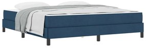 vidaXL Κρεβάτι με ελατήρια με στρώμα Μπλε 180 x 200 cm ύφασμα