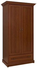 Ντουλάπα Boston C116, Καστανό, 205x110x66cm, Πόρτες ντουλάπας: Με μεντεσέδες
