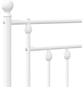 vidaXL Ανταλλακτικό κεφαλάρι Λευκό 160 εκ. Μεταλλικό