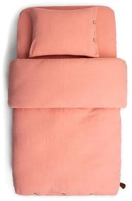 Παπλωματοθήκη Βρεφική 0200 (Σετ 2τμχ) Coral Pink Funna Baby Bamboo, Βαμβάκι