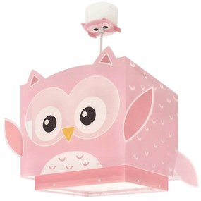 Φωτιστικό Οροφής Little Owl 64482 27x27x9cm 1xE27 15W Pink Ango