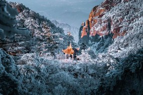 Φωτογραφία Gorgeous pagoda at Huangshan Mountain, Anhui, Jackyenjoyphotography