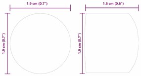 vidaXL Καπάκια για Τραπέζι Ποδοσφαίρου 10 pcs Μαύρο