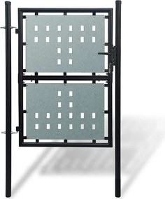 vidaXL Πόρτα με Μονή Πόρτα Μαύρη 100x125 εκ.
