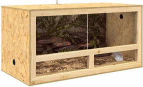 vidaXL Terrarium Καφέ 100 x 50 x 50 cm OSB