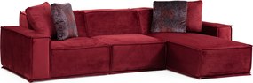 Corner Sofa Lego Corner 9 ( L1-O1-Chl) Burgundy