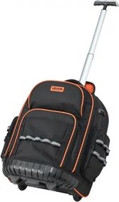 VEVOR Rolling Tool Backpack 45 Pockets Heavy Duty Roller Tool Bag on Wheels