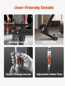 VEVOR Diamond Core Drill Machine Concrete Core Drill Rig with Stand 10 in 2500W