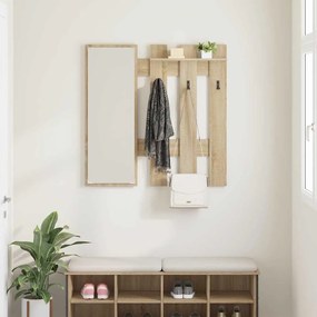 vidaXL Τοίχου Κρεμάστρα Επιτοίχιο Sonoma Oak 100 x 10 x 100 εκ