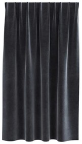 vidaXL Κουρτίνες με κουρτίνες 2 pcs Σκούρο γκρι 140 x 140 cm Βελούδο