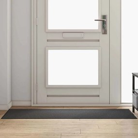 vidaXL Χαλάκι Εξώπορτας Ανθρακί και Μαύρο 60 x 180 cm 100% Πολυαμίδιο