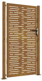 vidaXL Πόρτα Κήπου Τετράγωνη 100x200 εκ. από Ατσάλι Corten