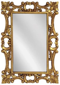 Artekko Mirroki Ξύλινος Χρυσός Σκαλιστός Καθρέπτης Τοίχου (100x70)cm - 667-4033-A - 667-4033-A