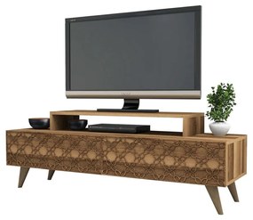 Έπιπλο Τηλεόρασης HM9510.01 140x41,8x48,8cm Walnut Μελαμίνη