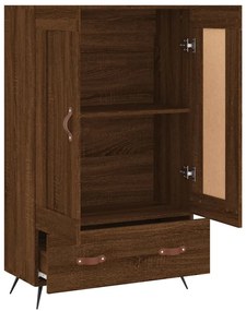 vidaXL Ντουλάπα Καφέ Δρυς 69,5 x 31 x 115 εκ. από Επεξεργασμένο Ξύλο