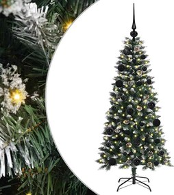 vidaXL Τεχνητό Χριστουγεννιάτικο Δέντρο με 150 LED Πράσινο 120 cm