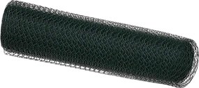 vidaXL Φράχτης Εξαγώνου Πράσινο 0,8 x 10 m PVC