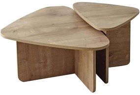 Τραπέζια Σαλονιού Ballare (Σετ 2Τμχ) 552NOS2574 90x60x35/60x40x40cm Oak