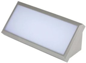 V-TAC LED αδιάβροχη απλίκα 12W γωνία IP65 3000K θερμό λευκό με γκρι σώμα SKU: 218233