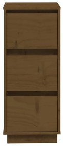 Συρταριέρα Καφέ Μελί 32 x 34 x 75 εκ. από Μασίφ Ξύλο Πεύκου - Καφέ