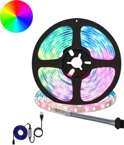 vidaXL Λωρίδα LED 12 pcs Μαύρο και Διαφανές 2500 χιλ