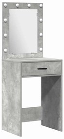 vidaXL Σετ Τραπεζιού Μακιγιάζ 2 pcs Σκυρόδεμα Γκρι 50 x 41 x 135 εκ