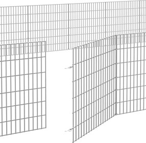 vidaXL Περίφραξη Ζώων Ελεύθερης Βοσκής 48 Πάνελ 54x60 εκ. Γαλβ. Σίδερο