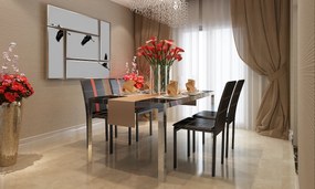 vidaXL Καρέκλες φαγητού 4 pcs Μαύρο 46 x 38.5 x 91 εκ Τεχνητό Δέρμα