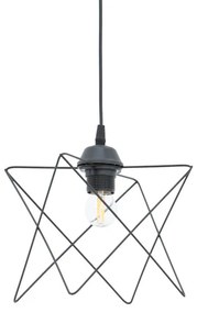 Φωτιστικό οροφής Langit pakoworld Ε27 μέταλλο μάυρο 18x18x65εκ