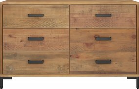 vidaXL Ντουλάπι Καφέ 110 x 35 x 70 εκ. από Μασίφ Ξύλο Πεύκου