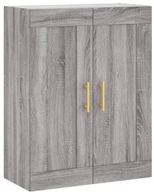 vidaXL Ντουλάπι Γκρι Sonoma 69,5 x 34 x 180 εκ. Επεξεργασμένο Ξύλο