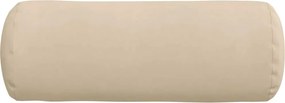 vidaXL Μαξιλάρια Στήριγμα 2 pcs Κρεμ Ø 25 x 70 cm Ύφασμα Μικροΐνας