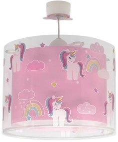 Κρεμαστό Παιδικό Φωτιστικό Οροφής 41592 Unicorns Ango-41592-Ροζ 41592