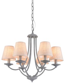 Φωτιστικό Οροφής Πολύφωτο Homelighting Etna 77-3662 Grey