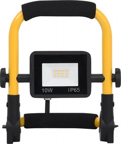 vidaXL Προβολέας LED με Λαβή Ψυχρό Λευκό 10 W